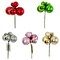 7.5&#x22; Mixed Ball Ornament Pick - Choice of Vibrant Colors - Perfect for Wreaths, Centerpieces, and Holiday D&#xE9;cor